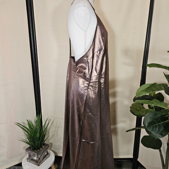 NWT Free People Sunset Satin Midi Size Large - Picture 5 of 13